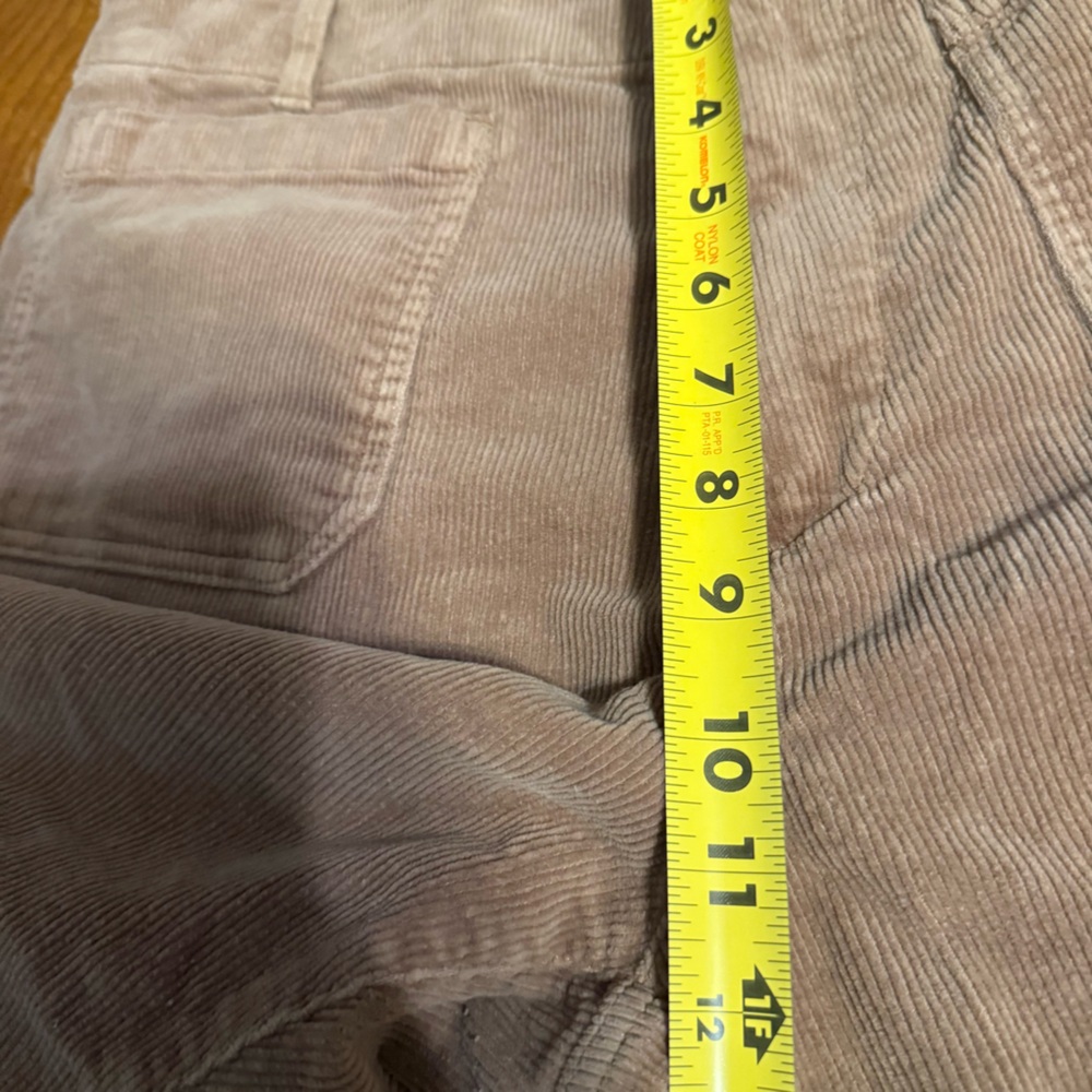 Quince Corduroy Wide-Leg Crop Pants in Light Brown Sz 14 Elevated Basics - Picture 13 of 14